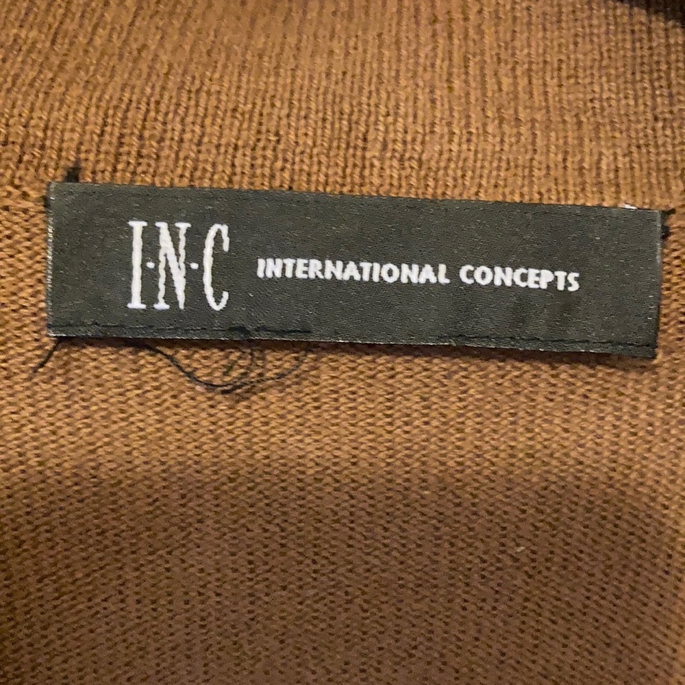 INC Ruffle Front Sweater - Picture 2 of 4